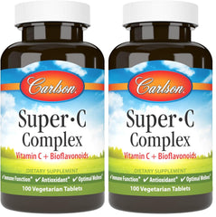 Carlson Super-C bottle front suggests immune support potential.