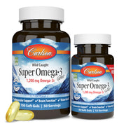 Carlson Super Omega-3 Gems bottle front for daily wellness