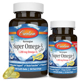 Carlson Super Omega-3 Gems bottle shown for daily wellness support