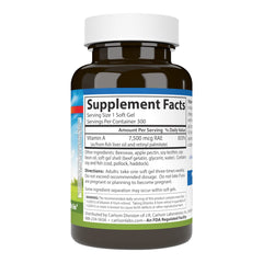 Carlson Vitamin A softgels closeup showcasing capsule quality