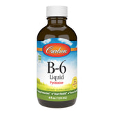 Carlson Vitamin B-6 Liquid bottle pour, easy daily dosing and taste appeal