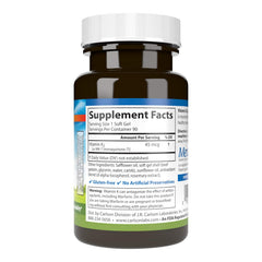 Carlson Vitamin K2 MK-7 softgels inside the bottle.