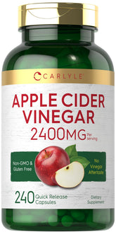 Carlyle Apple Cider Vinegar capsules bottle — easy daily supplement.