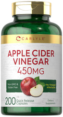 Carlyle Apple Cider Vinegar Capsules bottle on shelf for daily wellness.