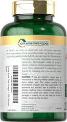 Carlyle Apple Cider Vinegar Capsules close-up of label showing quality ingredients.
