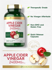Carlyle Apple Cider Vinegar capsules packaging box front — clear product info.