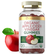 Carlyle Apple Cider Vinegar Gummies bottle with vegan organic formula.