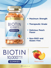 Carlyle Biotin Gummies vegan formula package for vegan lifestyles.