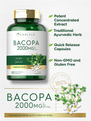 Carlyle bottle packaging Bacopa Monnieri with premium quality.