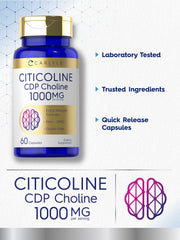 Carlyle Citicoline ingredient list emphasizing non-GMO and gluten-free formulation