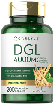 Carlyle DGL licorice capsules bottle for daily wellness options