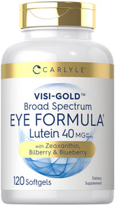 Carlyle Eye Health bottle front promotes daily eye support
