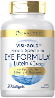 Carlyle Eye Health bottle front promotes daily eye support