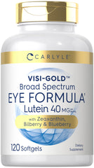 Carlyle Eye Health bottle front promotes daily eye support
