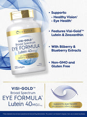 Ingredient panel with lutein and zeaxanthin in Carlyle Eye Health