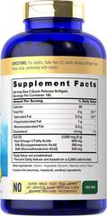 Carlyle Fish Oil softgels close-up showing purified, quick-release capsules for easy dosing.
