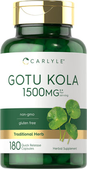 Carlyle Gotu Kola capsules bottle front view for daily wellness