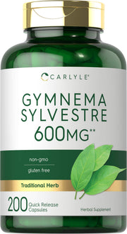 Carlyle Gymnema Sylvestre capsules 600mg in a convenient daily dose.