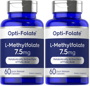 Carlyle L-Methylfolate bottle with quick-release capsules for daily use