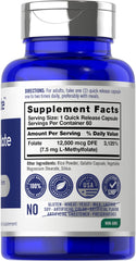 Carlyle L-Methylfolate capsules closeup highlights the quick-release capsule design.