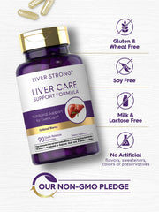 Carlyle Liver Support ingredients board featuring milk thistle