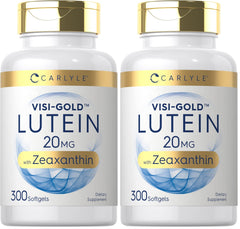 Carlyle Lutein and Zeaxanthin bottle front showing premium eye health support