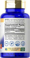 Carlyle Methylcobalamin B12 fast-dissolve tablet closeup for easy daily intake.
