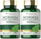 Carlyle Moringa Oleifera bottle front for daily greens support