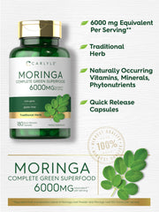 Carlyle Moringa Oleifera pack of 2 bottles ready for wellness routines