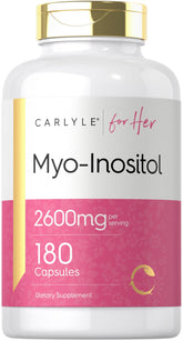 Carlyle Myo-Inositol 2600mg bottle for daily wellness support.