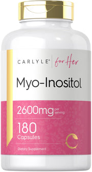 Carlyle Myo-Inositol 2600mg bottle for daily wellness support.