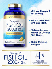 Carlyle Omega-3 EPA/DHA graphic emphasizing balanced daily intake for everyday wellness.