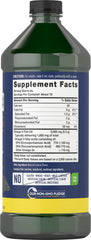 Carlyle Omega-3 Fish Oil Liquid label close-up shows purity and lemon flavor.