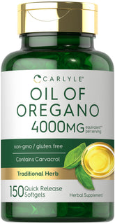 Carlyle Oregano Oil 4000mg bottle for potent daily support.