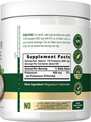 Carlyle Potassium Chloride Powder being poured for easy mixing in drinks