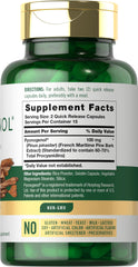 Close-up of Carlyle Pycnogenol quick-release capsules