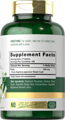 Carlyle Rutin bottle displays a clear label and premium ingredients.