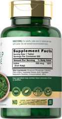 Carlyle Sea Kelp Iodine bottle label showing ingredients and DV