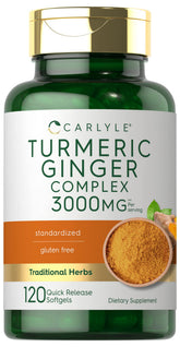 Carlyle Turmeric Ginger softgels bottle front for daily wellness support