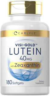 Carlyle Visi-Gold bottle front showing eye health support with lutein and zeaxanthin.
