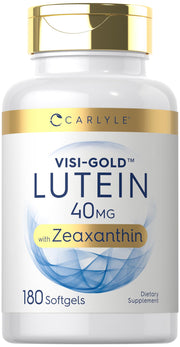 Carlyle Visi-Gold bottle front showing eye health support with lutein and zeaxanthin.