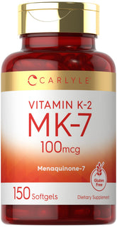 Carlyle Vitamin K2 MK7 bottle front view for daily wellness