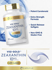 Carlyle Zeaxanthin 10mg softgels capsule inside view suggests quick release formula
