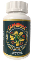 Carnivora Vegi-Caps bottle and capsules for daily immune support.