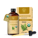Carno Calm Frankincense Oil bottle for pure skin and hair care use