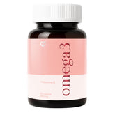 Caro FIT salmon omega-3 softgels bottle with potential heart health support.