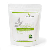 Casa de Sante elemental vanilla whey tub showing clean ingredients for gut-friendly protein