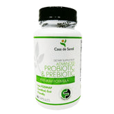 Casa de Sante low FODMAP synbiotic bottle supports balanced digestion