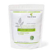 Casa de Sante Low FODMAP protein powder tub with rich cocoa flavor for gut-friendly protein.