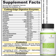 Casa de Sante Vegetarian capsules showcase vegan-friendly enzyme blend